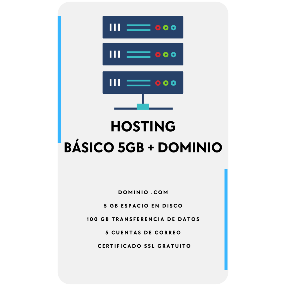Hosting Básico + Dominio .COM a Q48.99/por mes